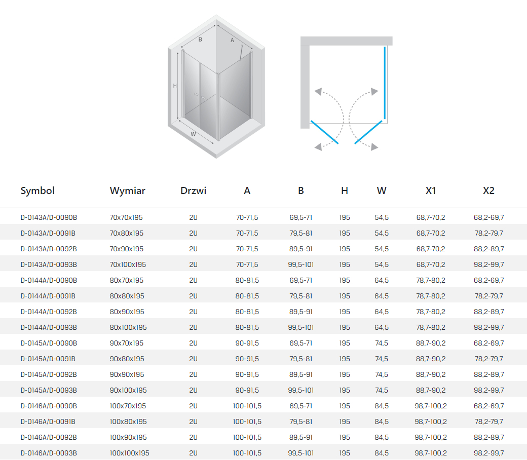 New Trendy NEW MODUS kabina rysunek techniczny